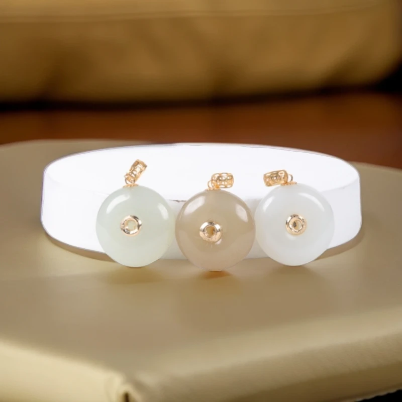 【小娟珠宝】 F49 18k金和田玉多样性发其一  L 0443 颜色备注