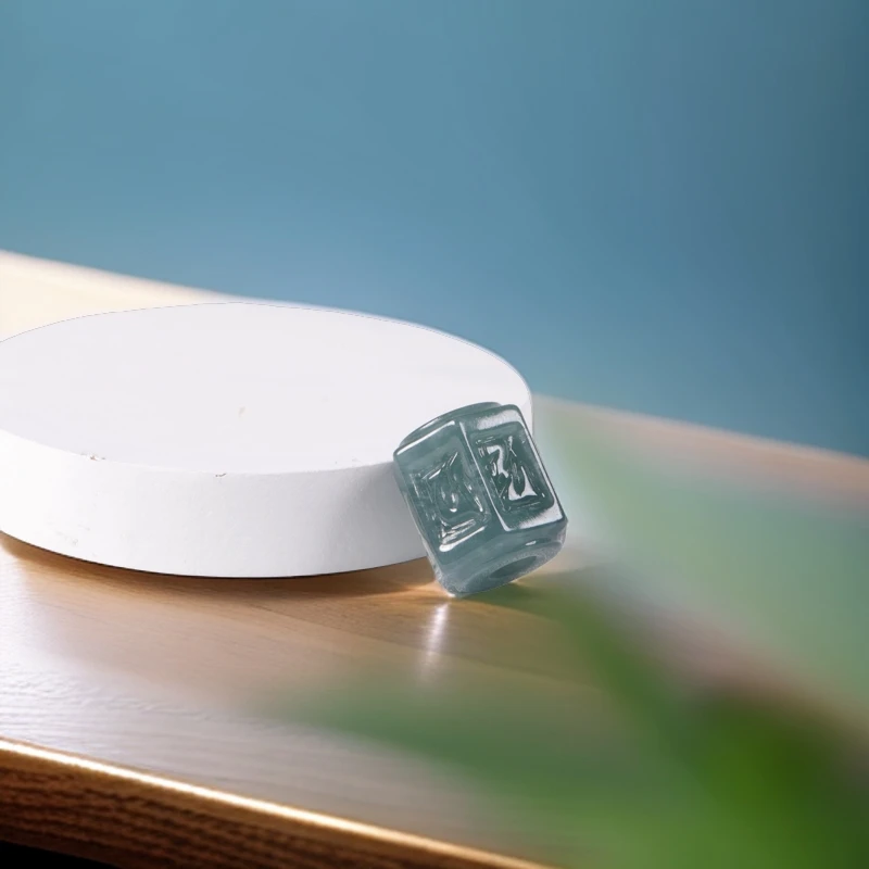 【小娟珠宝】F020 翡翠六方真言珠 L 3424