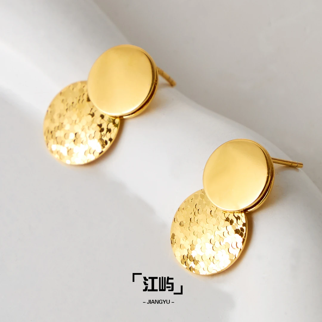 江屿 925银耳饰 碎冰冰双闪耳环