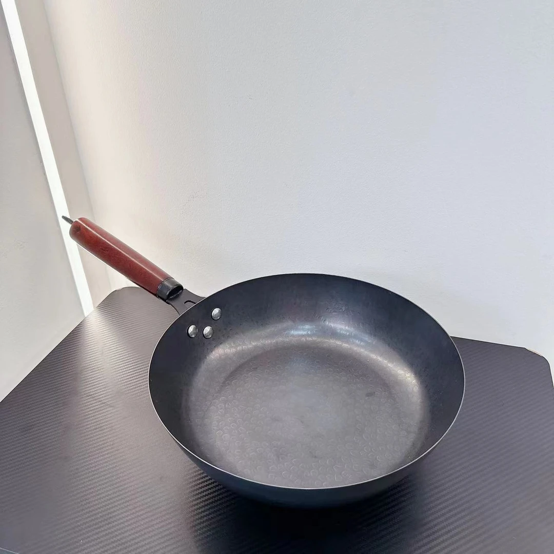 28CM【宠粉福利】无涂层炒锅锻打铁锅平底锅