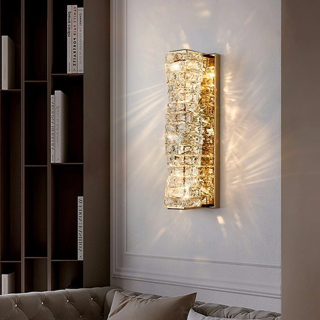 【壁灯系】后现代轻奢别墅客厅电视背景墙灯水晶灯创意高端房间灯