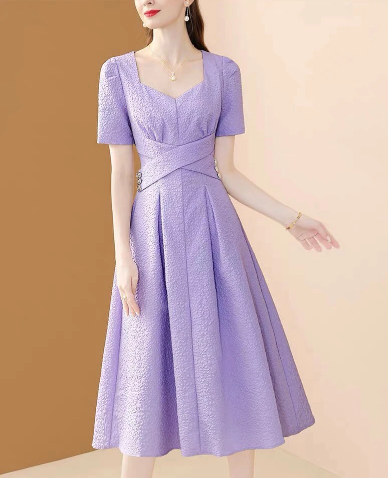 M名媛气质收腰显瘦连衣裙LZ255