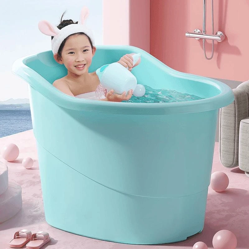 0-14岁沐浴桶家用可坐式泡澡桶家用泡澡盆学生沐浴桶浴盆可坐圆桶