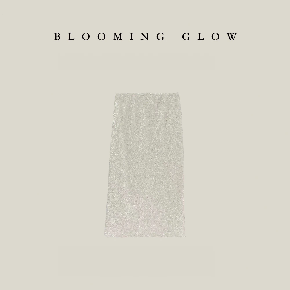 高光时刻 显瘦半身裙 闪片半身裙