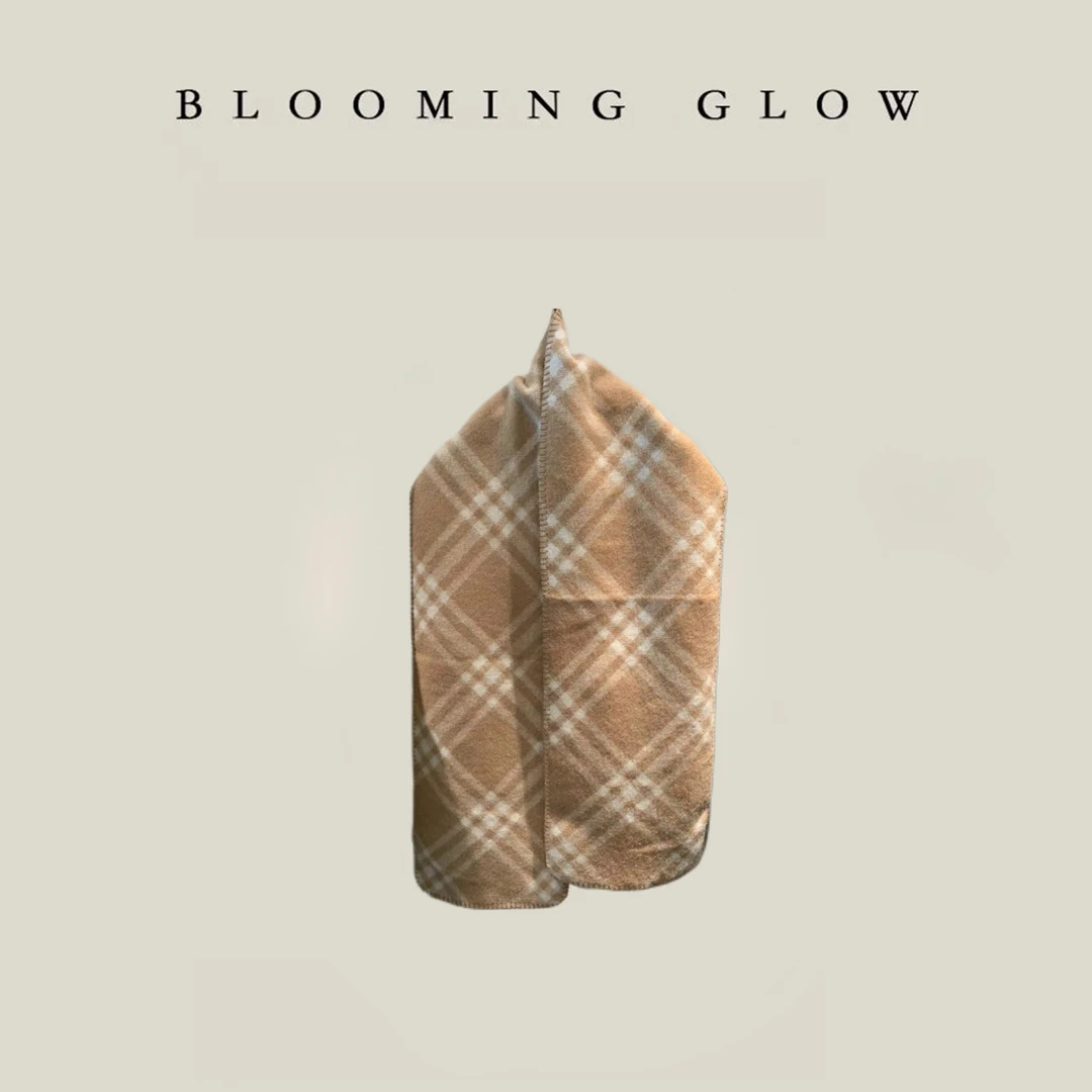 BB全智贤围脖 卡其格子 黑白格子两色