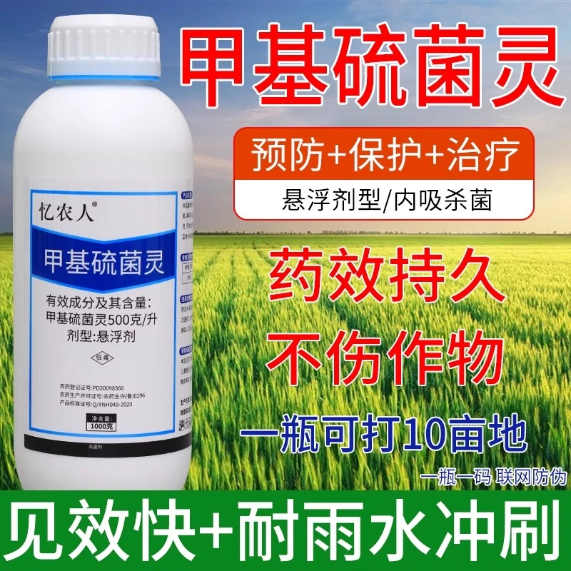 杀菌剂农用果树真菌白粉病水稻稻瘟病苹果轮纹病杀菌剂甲基硫菌灵