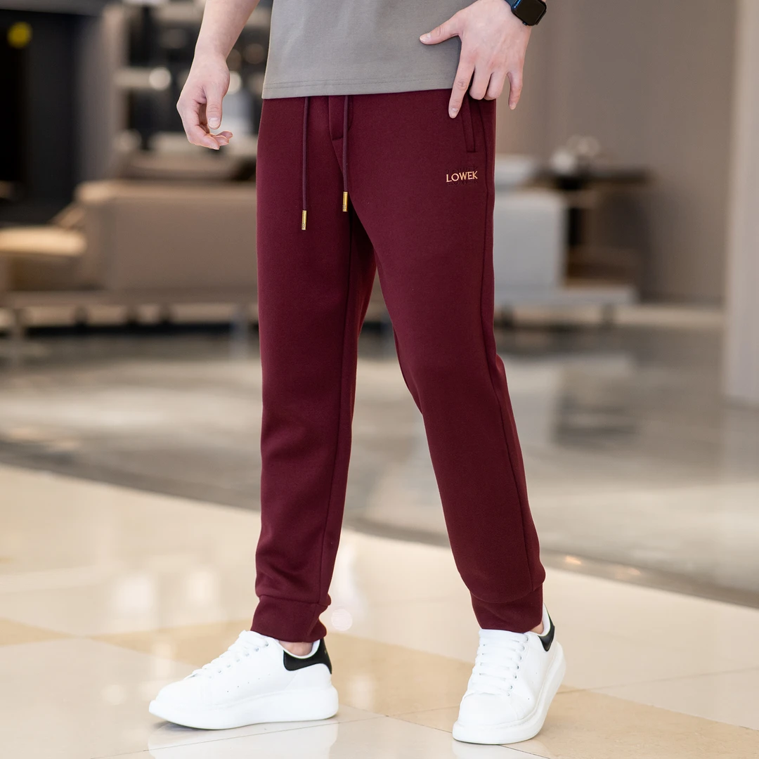 2288/冬季休闲男士休闲裤耐寒耐磨防风裤加厚保暖束脚裤运动宽松