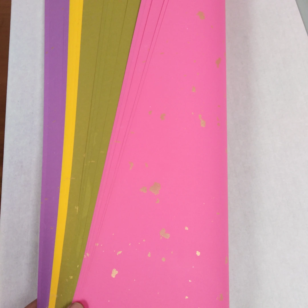博古015：四尺对开五色大片雪花金50张