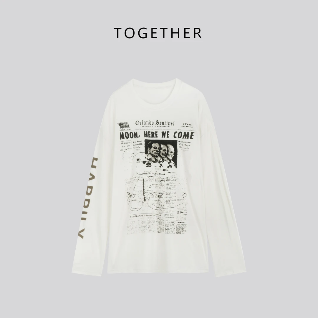 TOGETHER DW STUDIOS【画报】夏季圆领慵懒休闲百搭宽松长袖#W1529