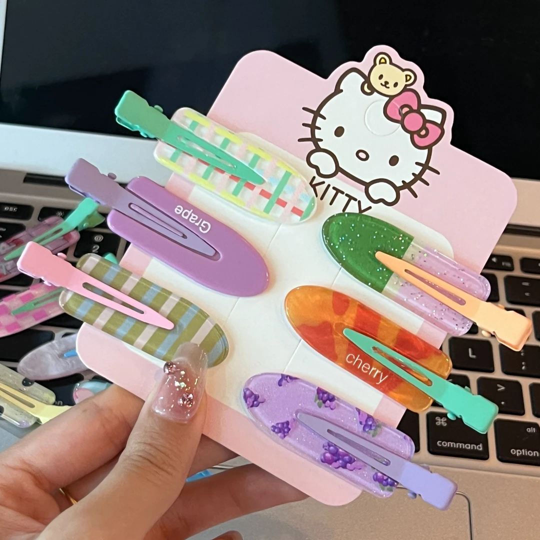 韩系甜美可爱无痕发夹女2024新款刘海前额侧边夹小卡子鸭嘴夹发卡