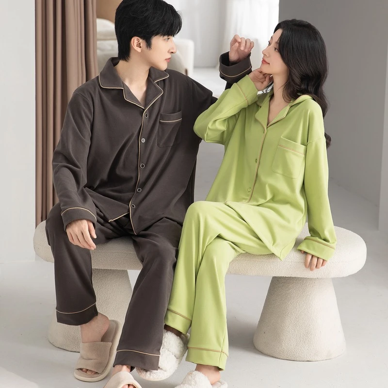 情侣睡衣男士秋冬款冬季海岛绒法兰绒加厚加绒珊瑚绒套装家居服女