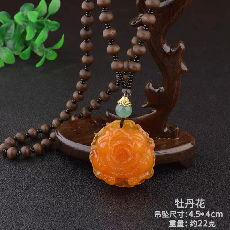 非金属树脂吊坠 宫佩【COCOa小苏】项链时尚长款毛衣链挂坠雕刻
