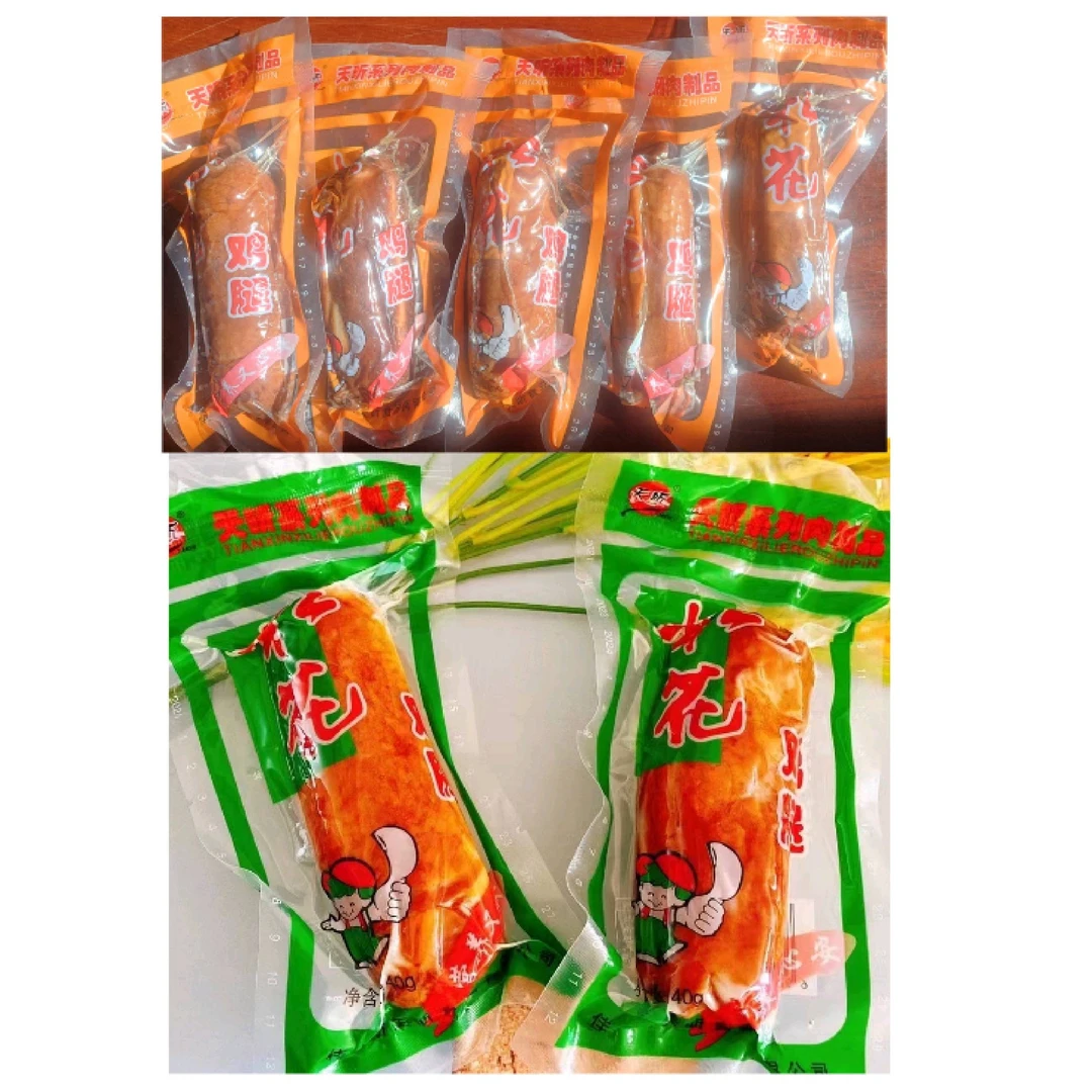 松花鸡腿营养140g*5鸡腿皮蛋鸡肉卷开袋即食美味东北特产包装随机