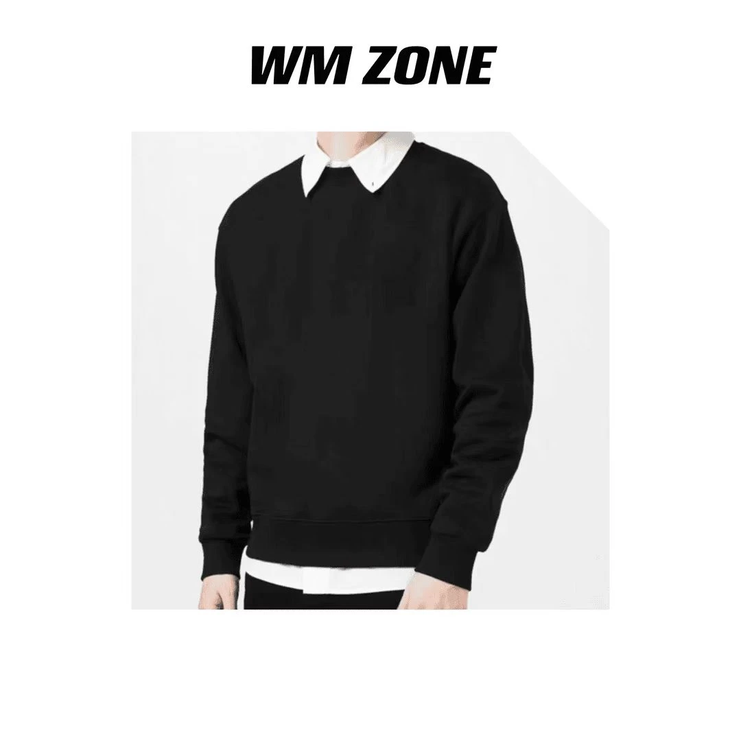 虎儿  4- 1801【情侣款】海棠花刺绣圆领卫衣