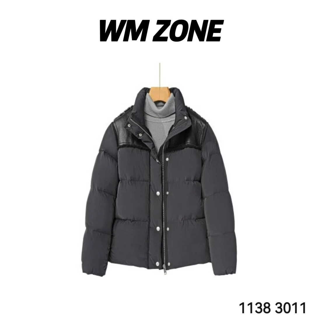 虎儿 3-19-2899 3011 立领拼皮保暖外套