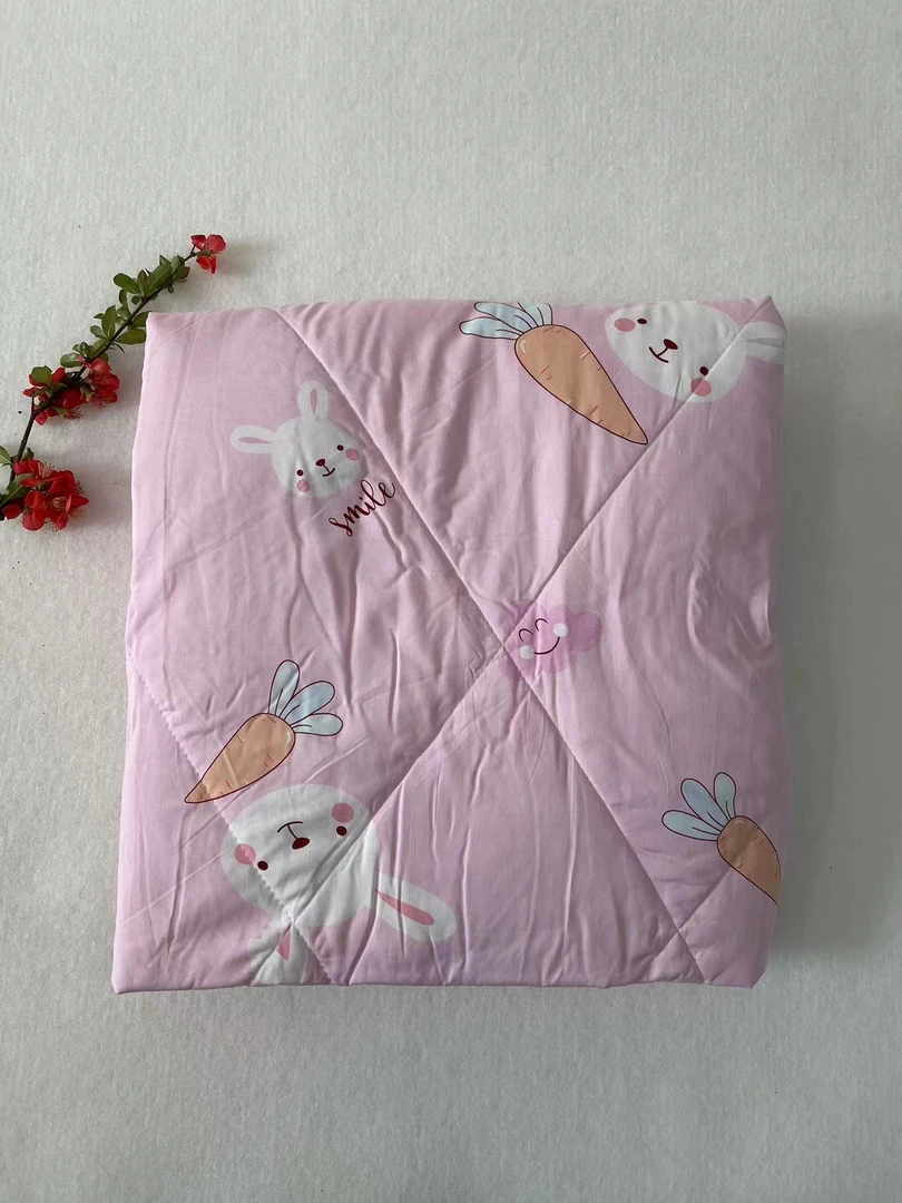 人造棉绵绸夏凉被柔软舒适丝丝滑滑水洗机洗不起球