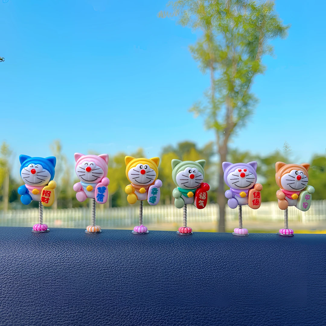 2024新款招财猫摆件仪表台汽车用品可爱萌趣车载饰品车内装饰