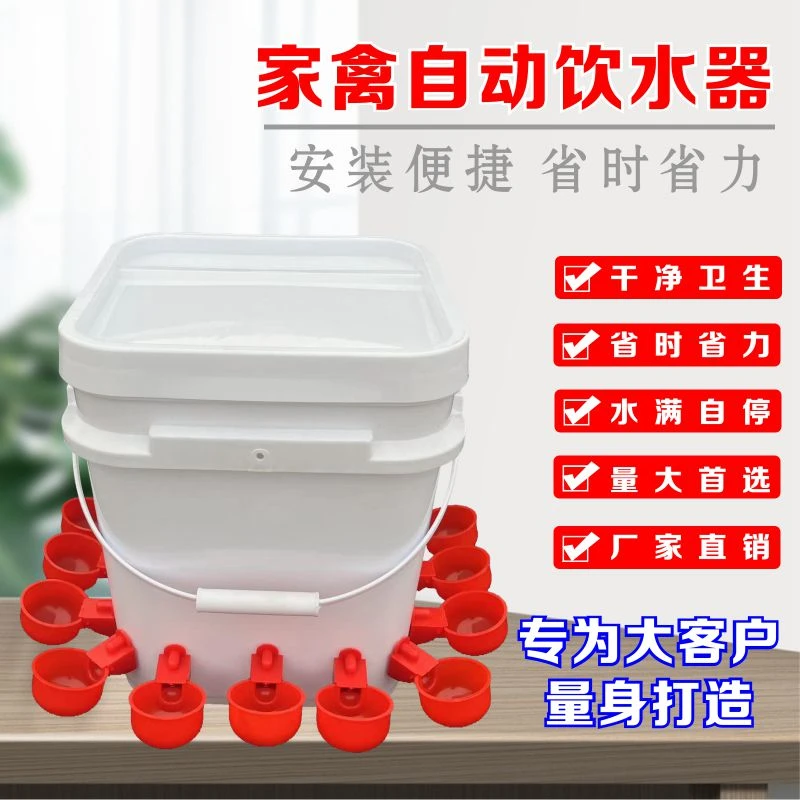 加厚家禽自动喂食器喂水器鸡鸭鹅自动喂食器喂水器批发