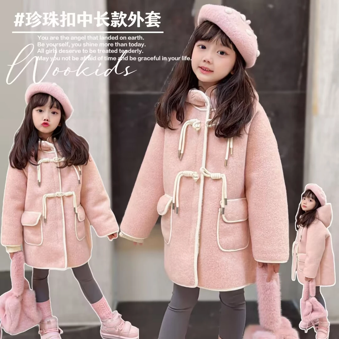 （现货）【银狐绒】WOOKIDS亲子童装“奶油甜心”定制加绒外套W23112908