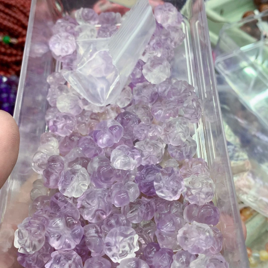 【闪购商品】烟晶手链银S925镶嵌紫水晶牡丹