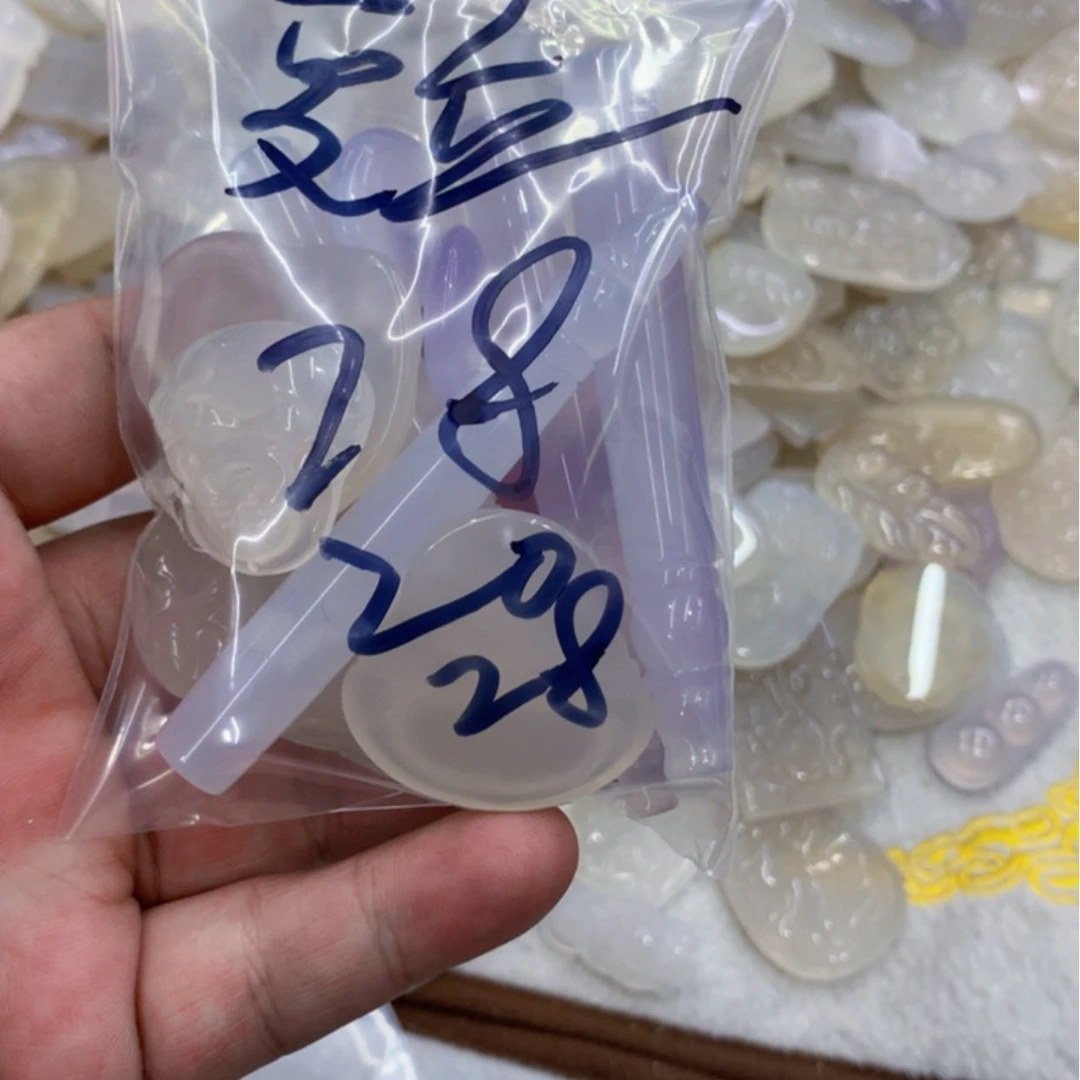 【闪购商品】烟晶手链银S925镶嵌玛瑙雕刻件