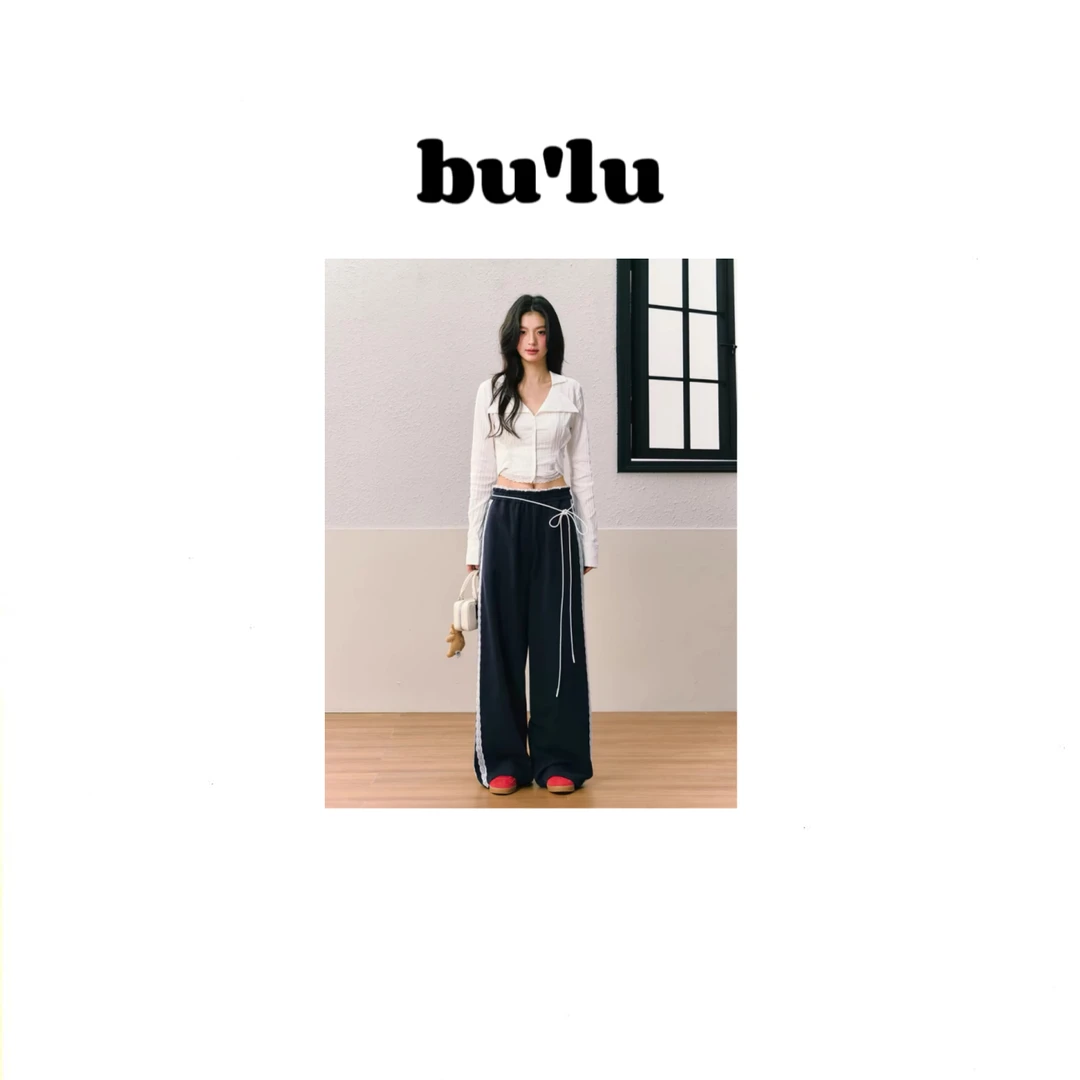 bu'lu “梦幻芭蕾” ~ 休闲花边裤宽松版