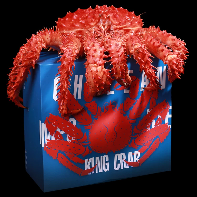 【帝王蟹礼盒】新年智利熟冻帝王蟹源头直采2斤起饱满度＞95%C位菜