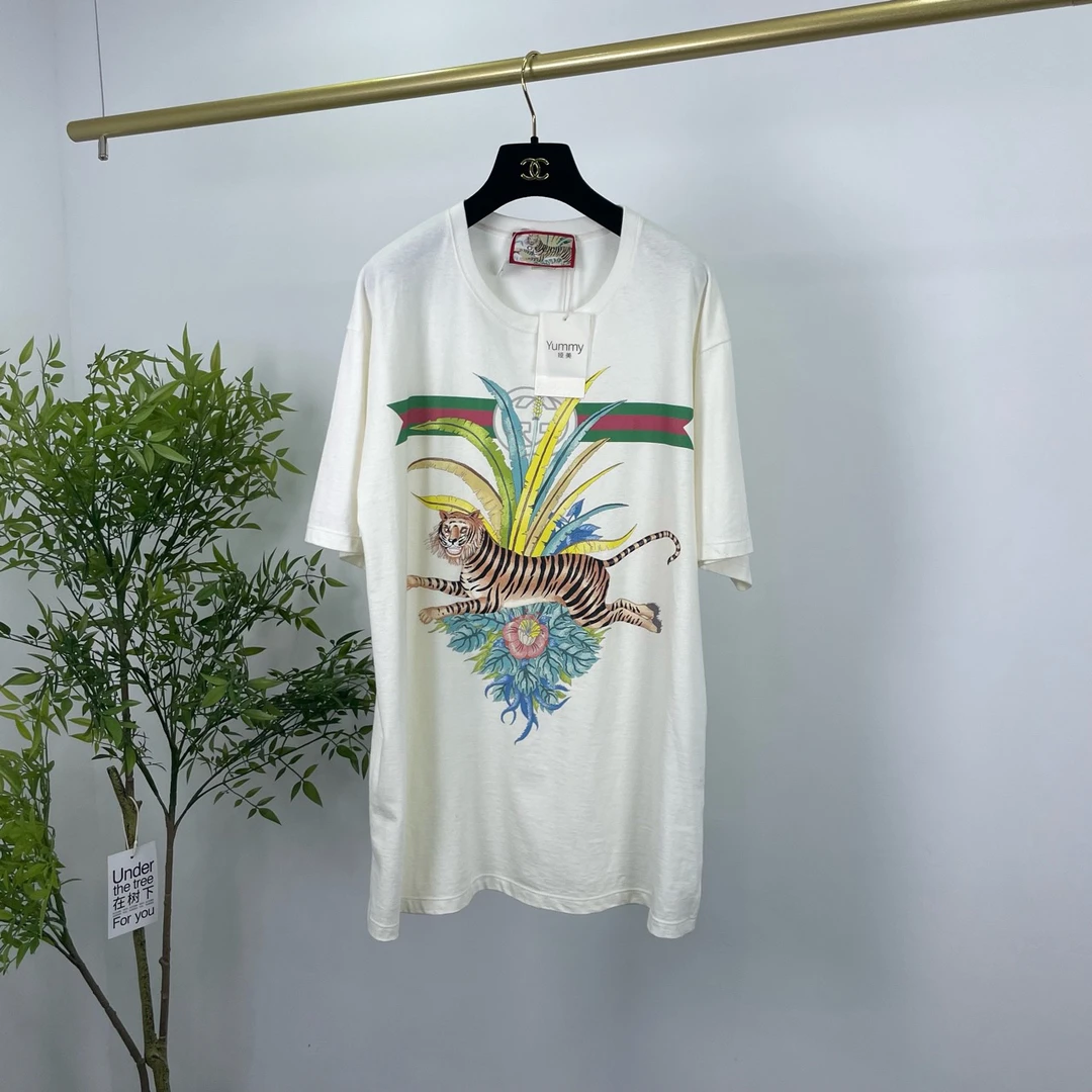 Gucci 古驰 虎年限定 老虎腰带短袖T恤 L码/98新/无配件 YM0748