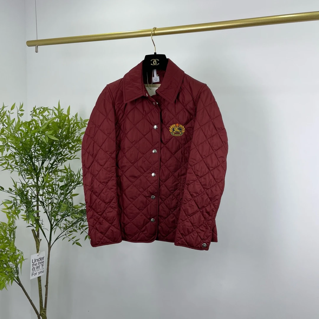 Burberry 博柏利 战马菱格棉服 S码/98新/无配件 YM0822