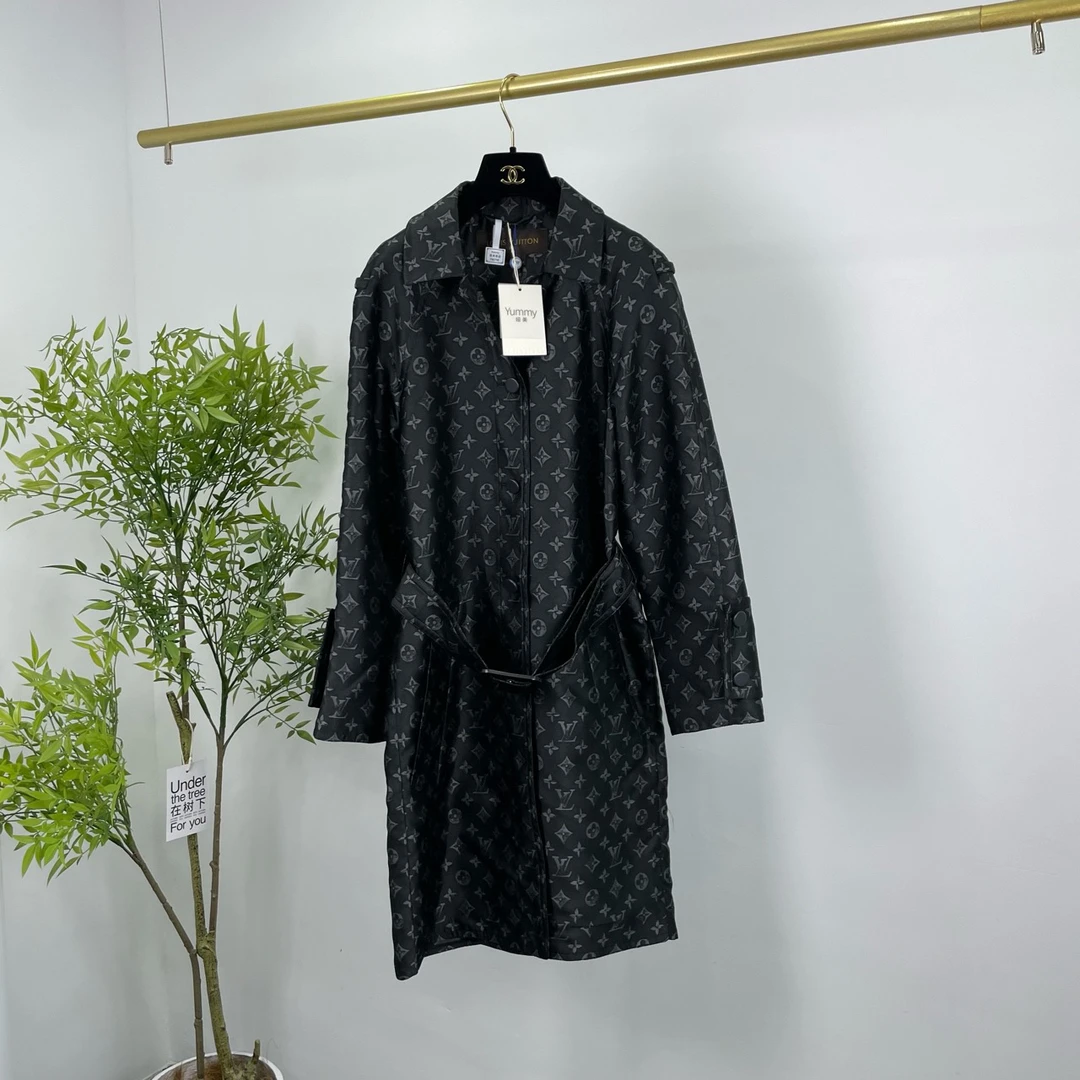 Louis Vuitton LV 路易威登 老花满印风衣外套 36码/95新/无配件
