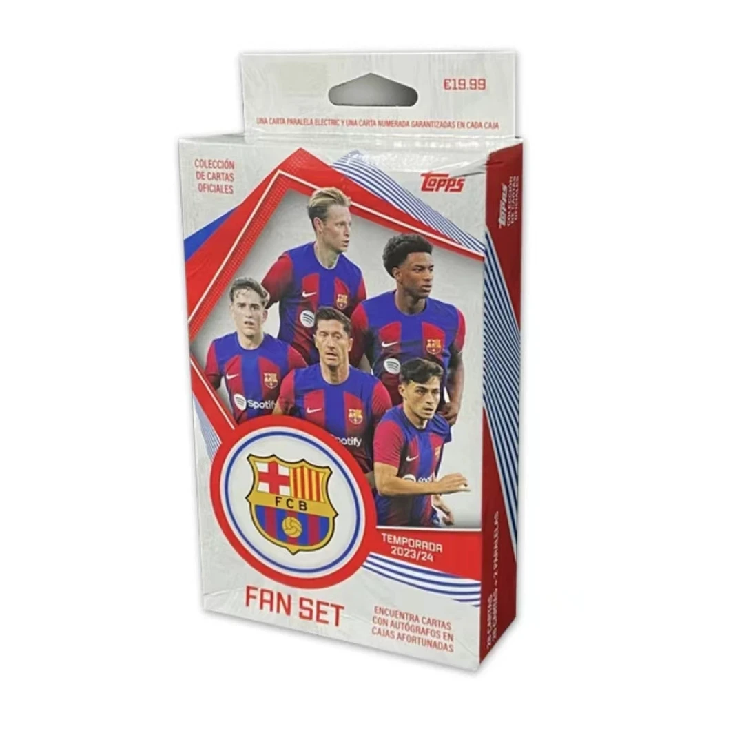 topps（盲盒代拆）23-24足球巴萨FANS队盒巴塞罗那球星卡