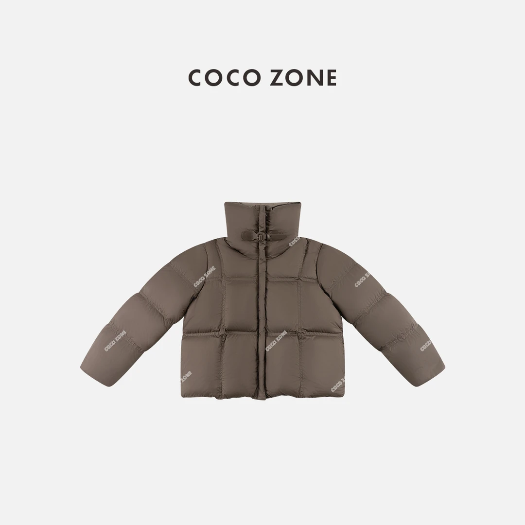 COCO ZONE 刘一一 90鹅绒秋冬高级感保暖立领羽绒服CC2D2627