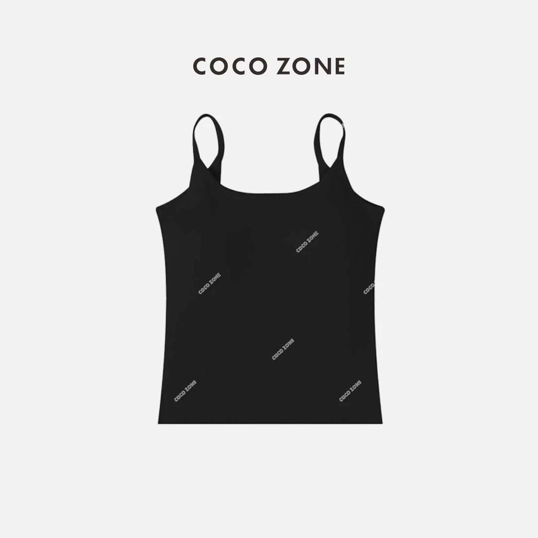 COCO ZONE 刘一一 百搭修身打底显瘦女士吊带背心性感CD1A1281