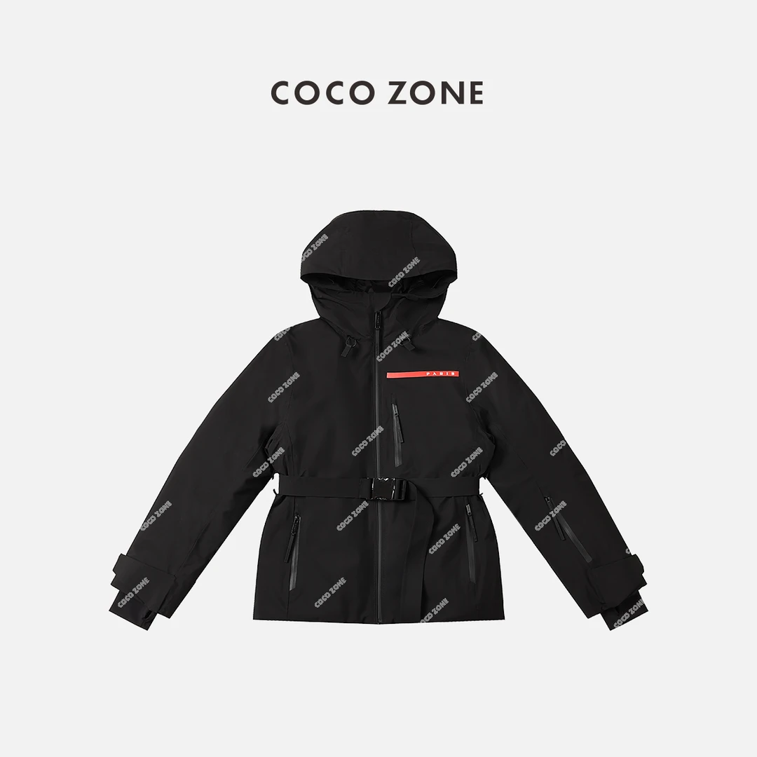 COCO ZONE 刘一一 "拉达滑雪服"90鹅绒秋冬款连帽羽绒服23C29954