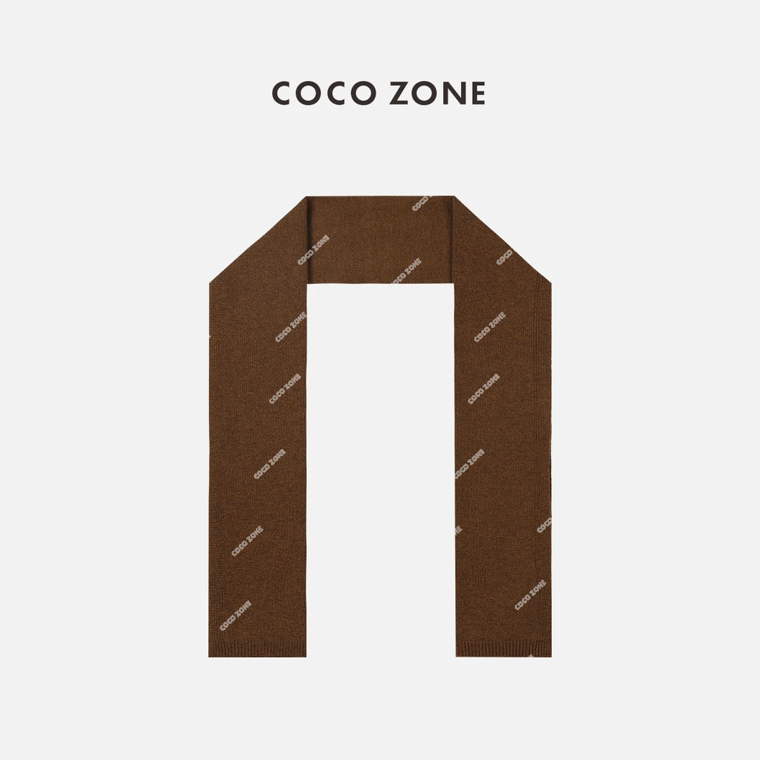 COCO ZONE 刘一一 休闲保暖围脖式百搭纯色秋冬披肩围巾23C19536