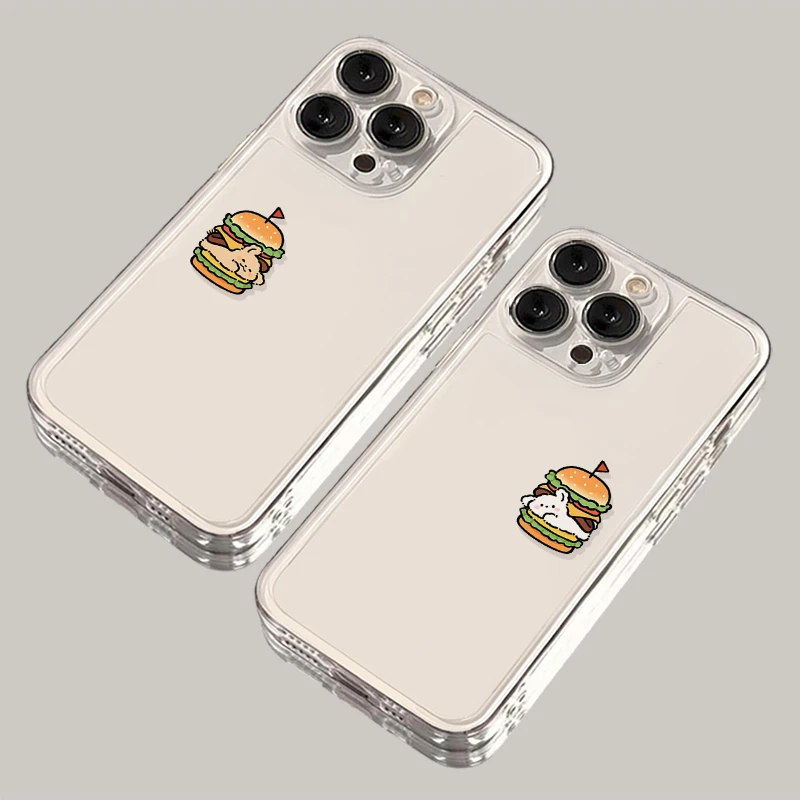 汉堡狗狗iPhone15手机壳14苹果13软12透明小米vivo华为oppo全包套
