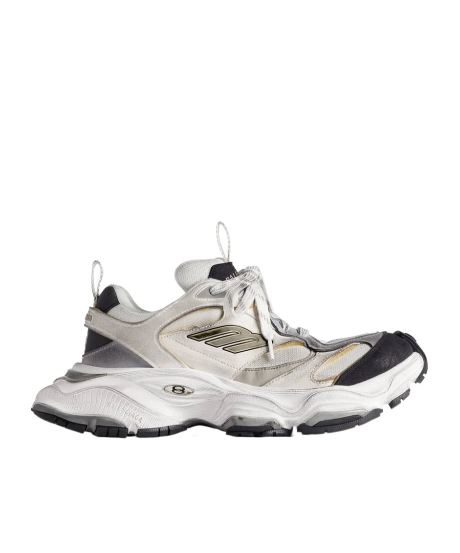 全新未使用 Balenciaga/巴黎世家 Crogo白灰色做旧 运动鞋 老爹鞋