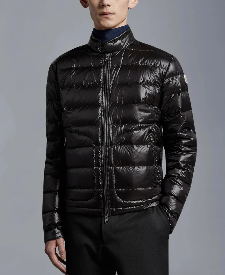 未使用 MONCLER Acorus男士黑色修身冬季短款轻薄保暖外套羽绒服