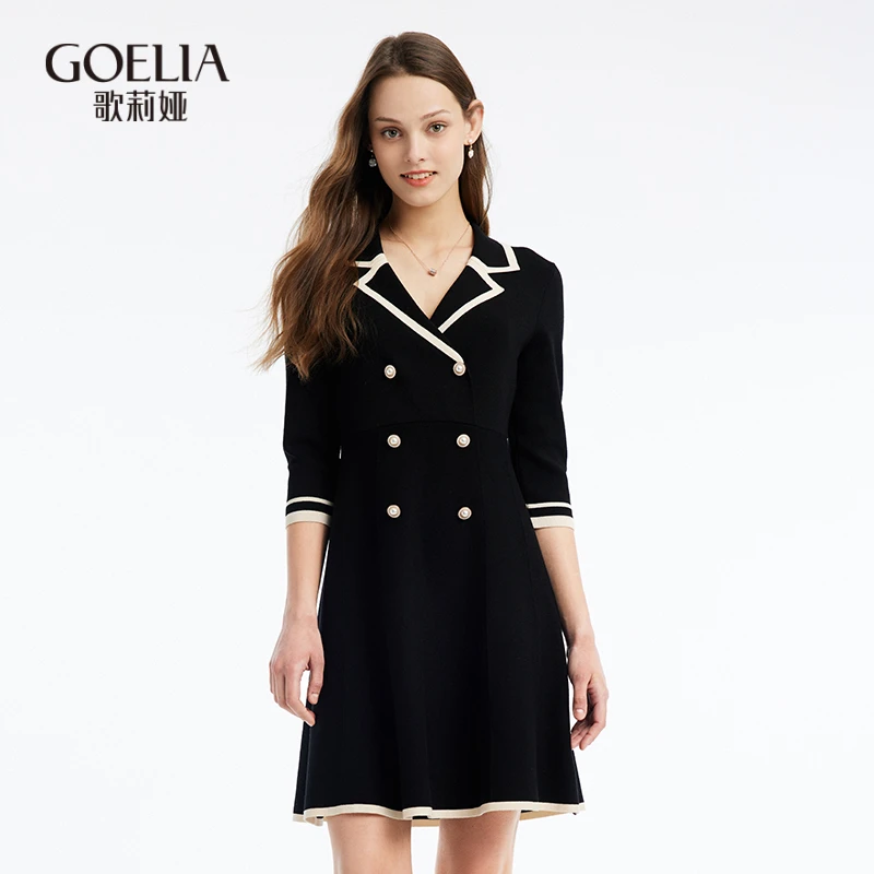 歌莉娅新品合体A型连衣裙气质时尚简约优雅108R4G820