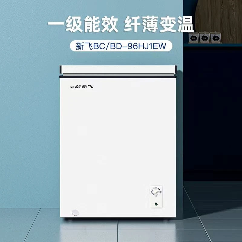 新飞96升小冷柜两用立式迷你冰柜单门小型BC/BD-96HJ1EW