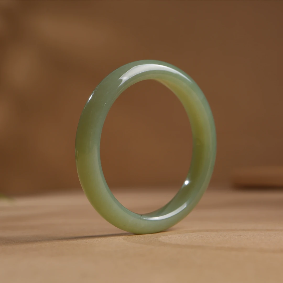 【十一臻选】天然和田玉正圈手镯女款玉镯（颜色多样 介意勿拍）xw