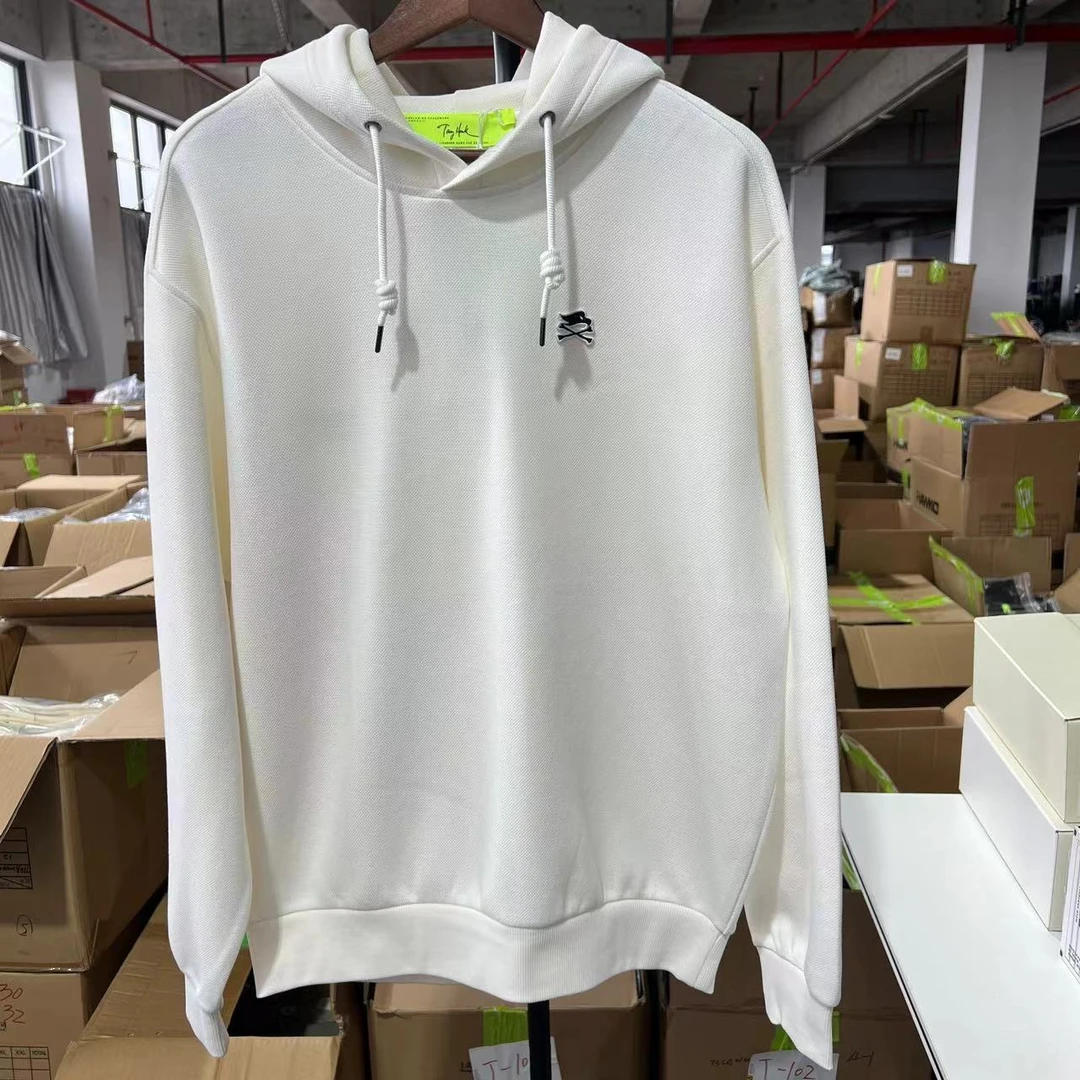 N-12 24秋季潮牌情侣款胸口立体字母刺绣连帽长袖卫衣 00910