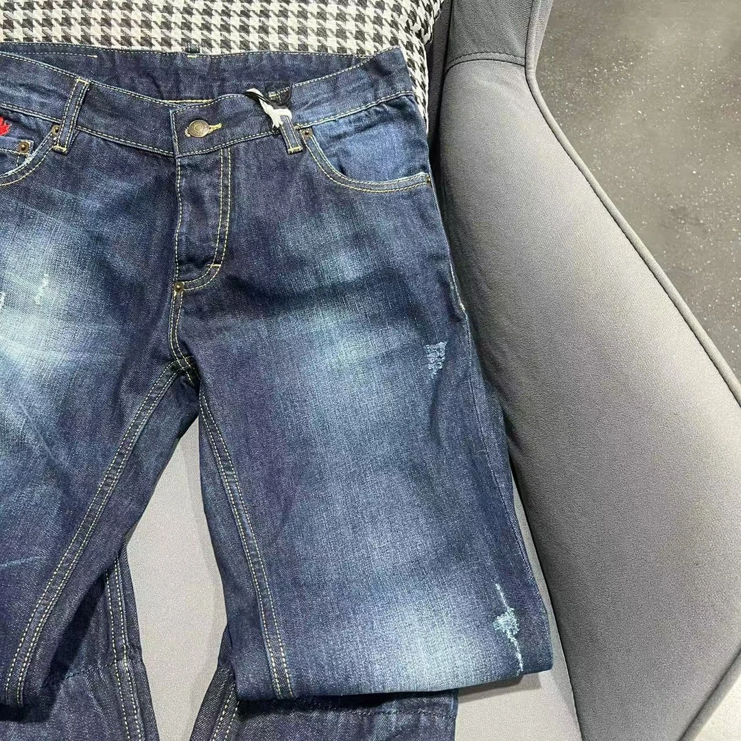 意大利设计师款男士春秋季简约百搭休闲牛仔裤 91007