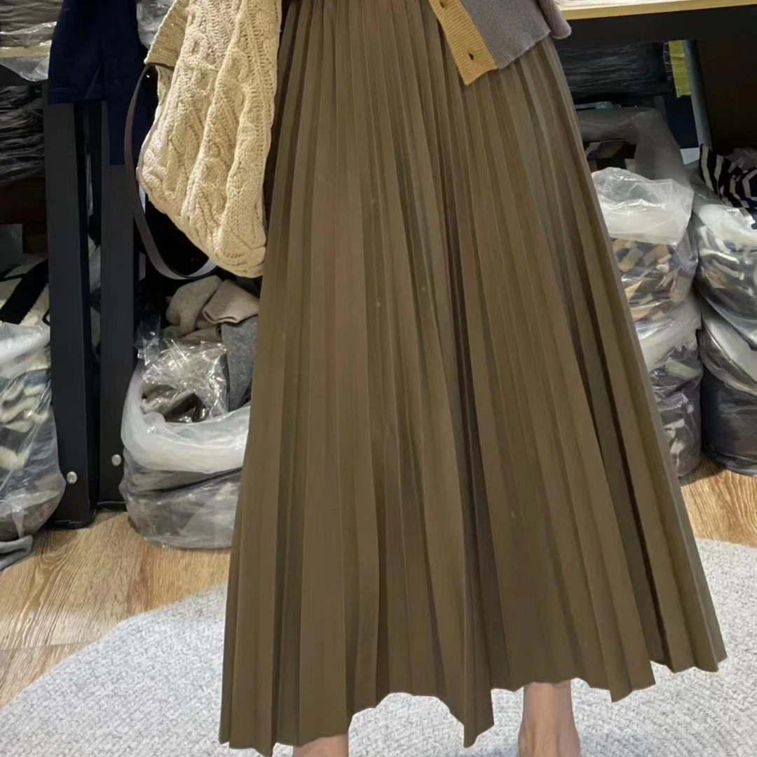 『蝶家』褶皱百搭显瘦半裙22110