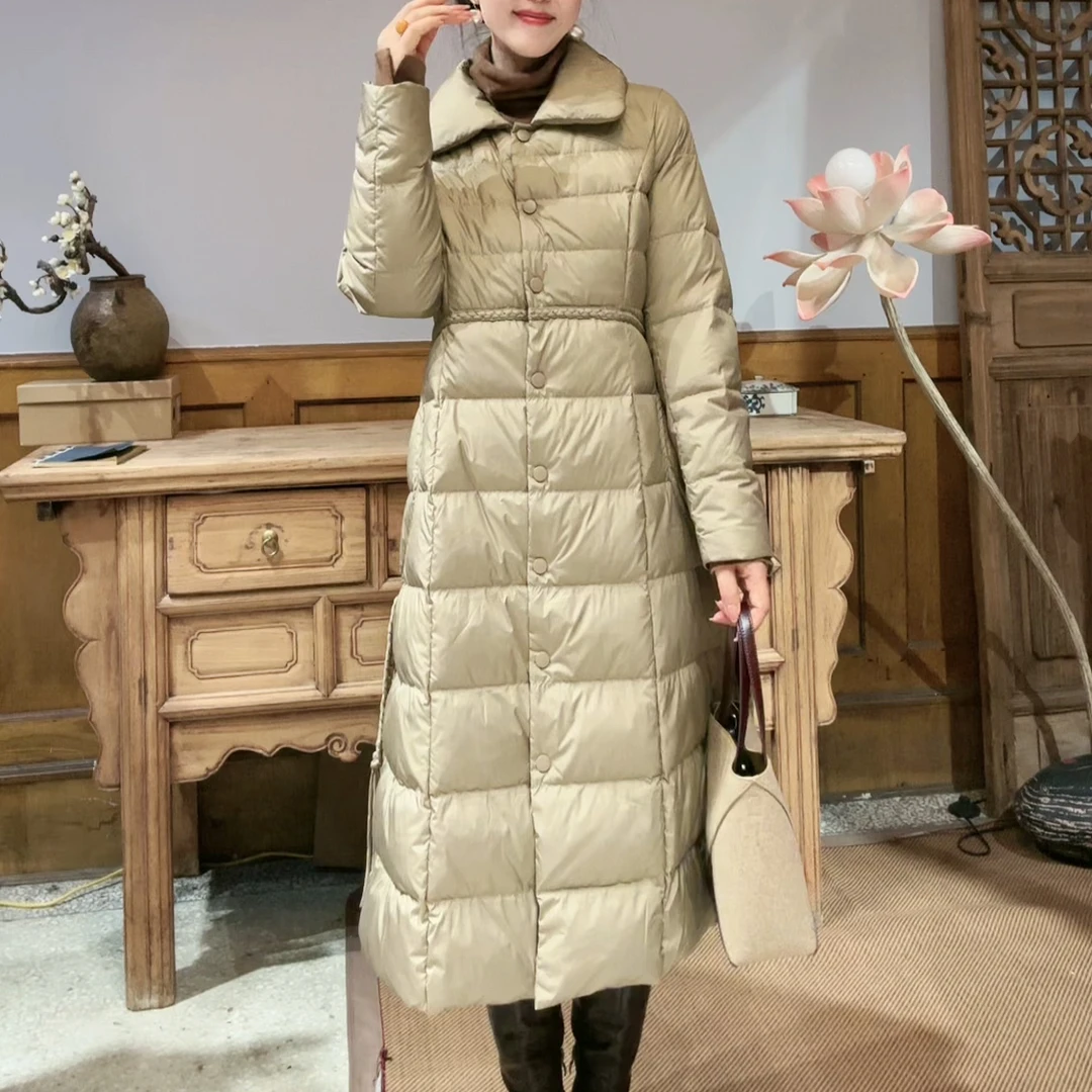 『蝶家』【庆春岁·玉如君】高品质修身保暖显瘦气质羽绒服03087