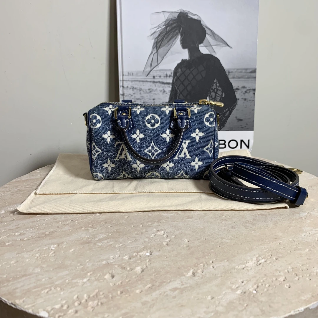 95新 LouisVuitton/路易威登 壹臻/丹宁渐变speedy nano/69086337