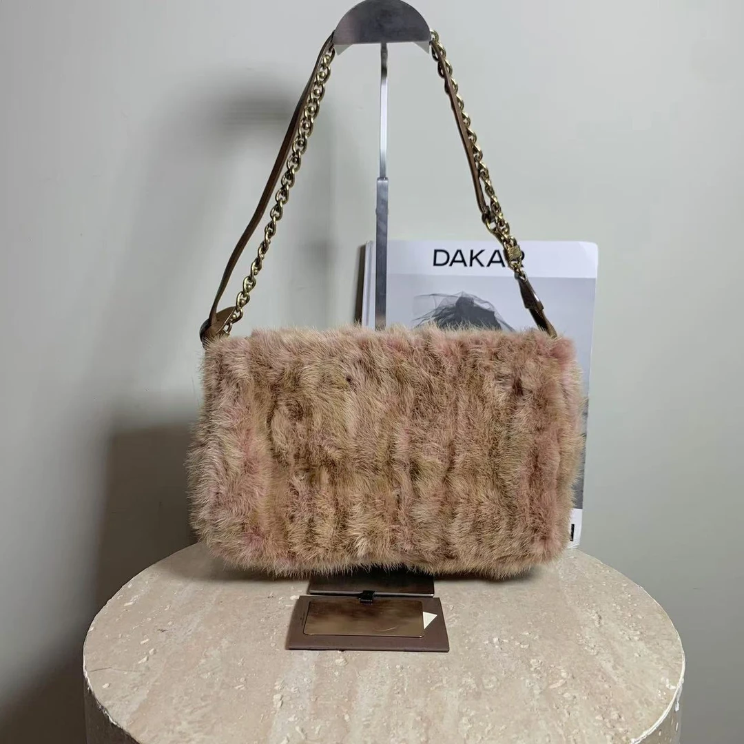 95新 LouisVuitton/路易威登 壹臻/非普链条毛毛包/68333843