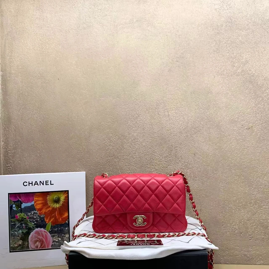 95新 Chanel/香奈儿 壹臻中古/红金大mini21开 /56554181