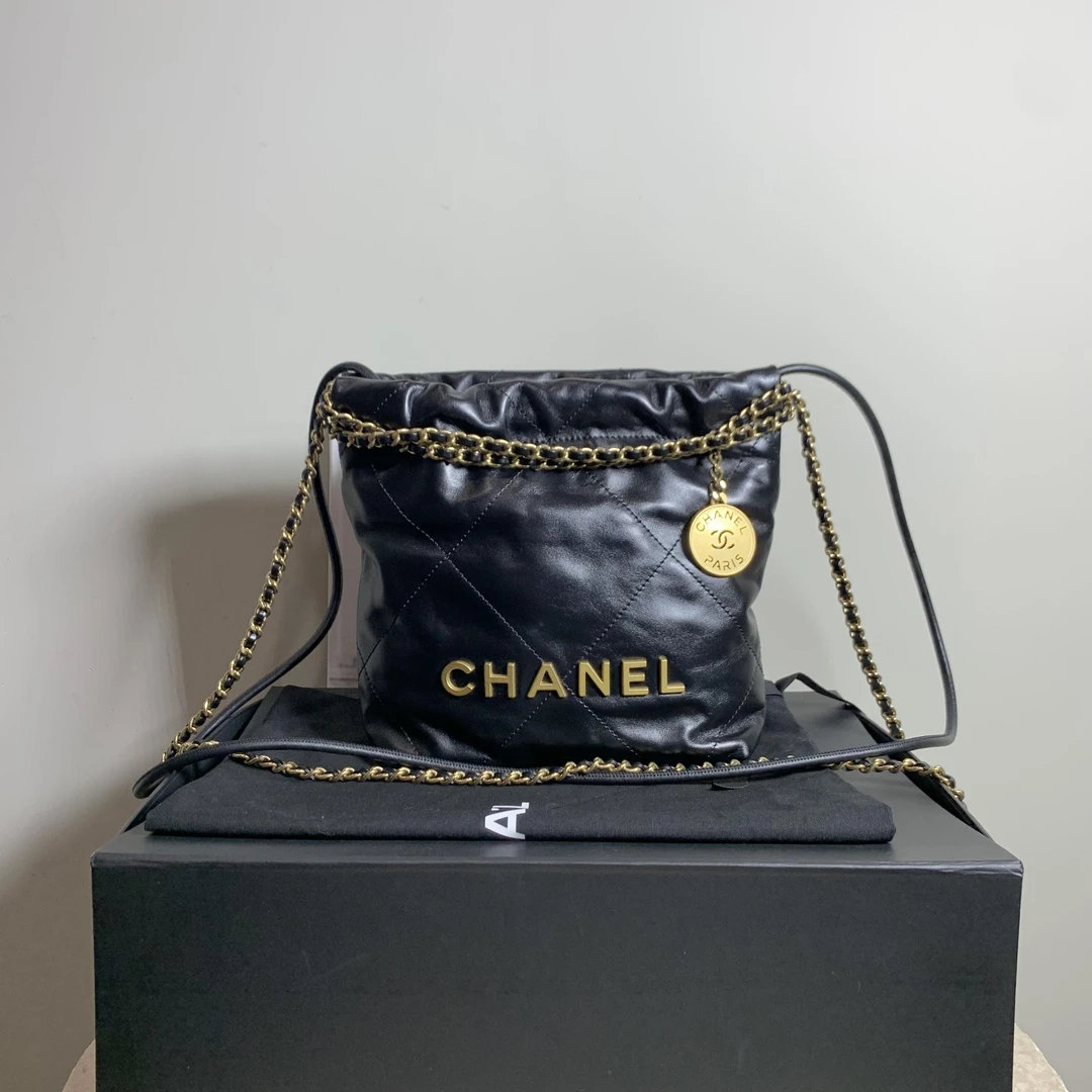 99新 Chanel/香奈儿 壹臻/23k黑金22bag mini 16832904