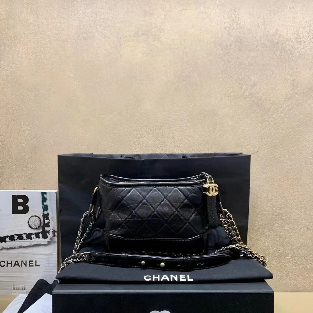 95新  壹臻中古/Chanel黑金牛流浪小号/ 16921014